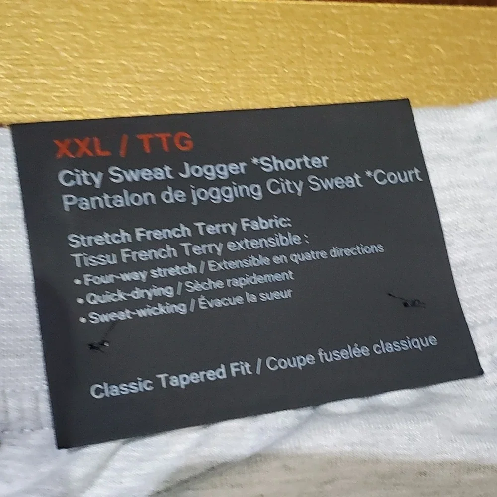LULULEMON City Sweat Joggers Men's XXL Shorter 27